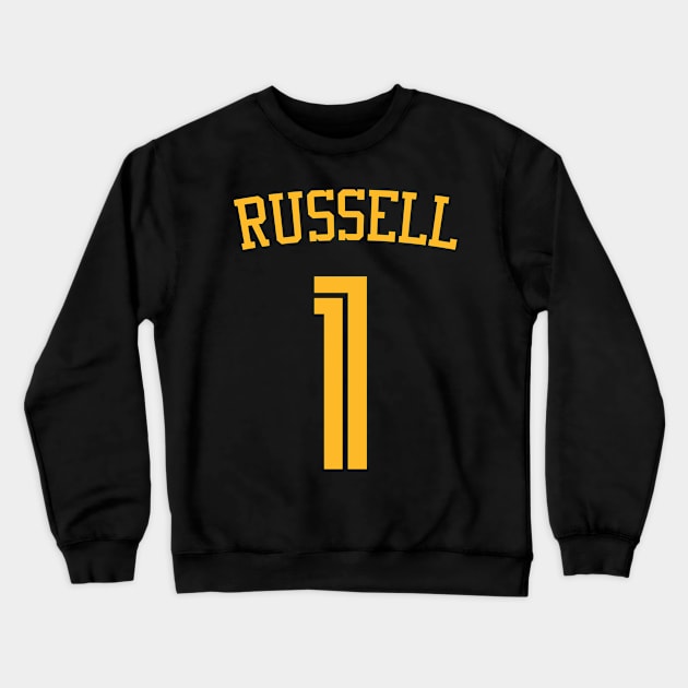 DeAngelo Russell Jersey Poster Crewneck Sweatshirt by Cabello's